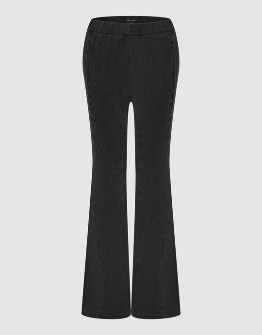 Elastic Waist Flare Jeans