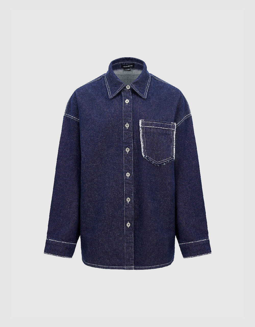 Drop Shoulder Sleeve Denim Shirt