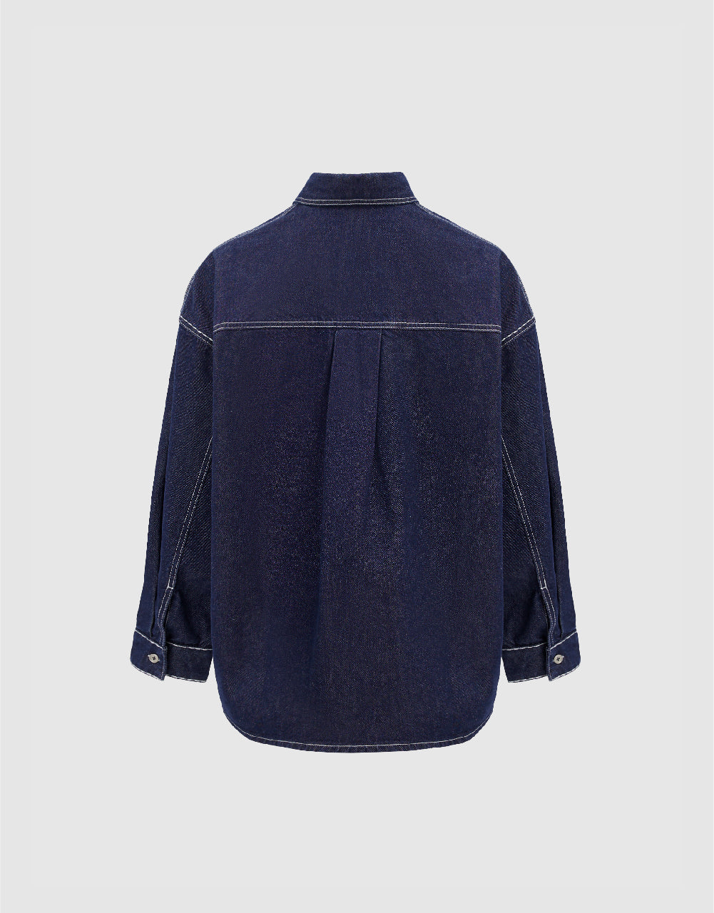 Drop Shoulder Sleeve Denim Shirt