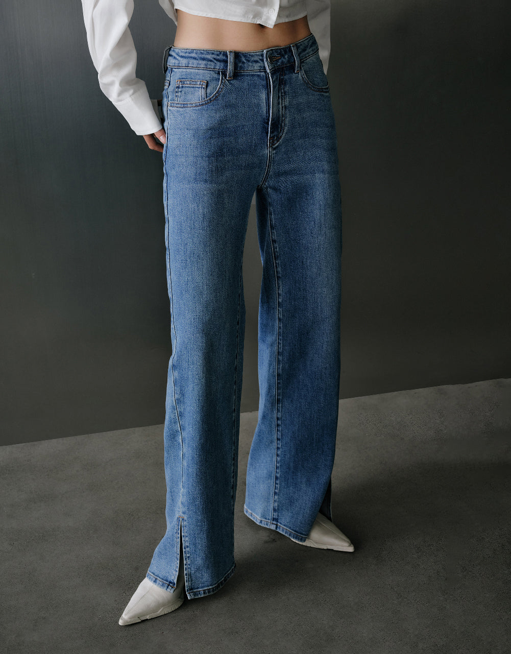 Split Hem Jeans