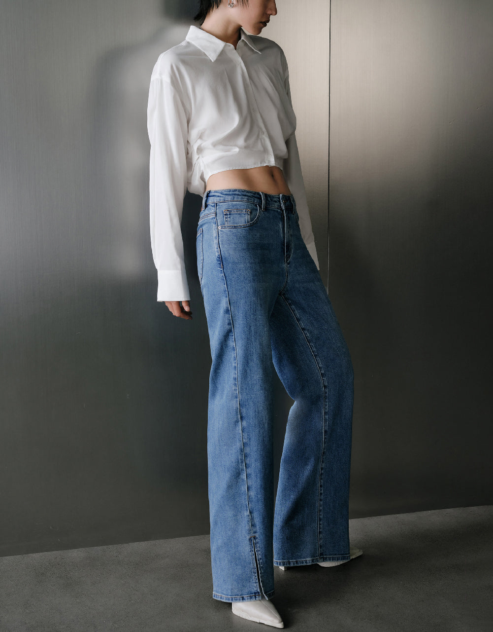 Split Hem Jeans