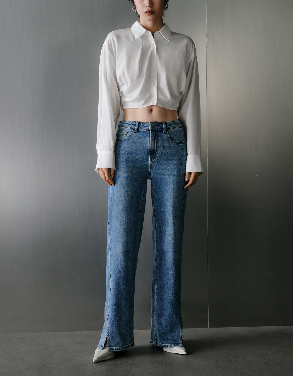 Split Hem Jeans