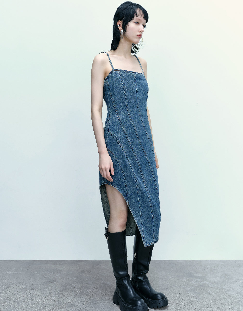 Cami Midi Denim Dress