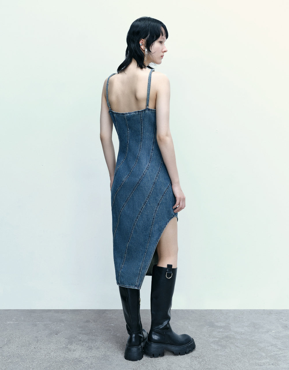 Cami Midi Denim Dress