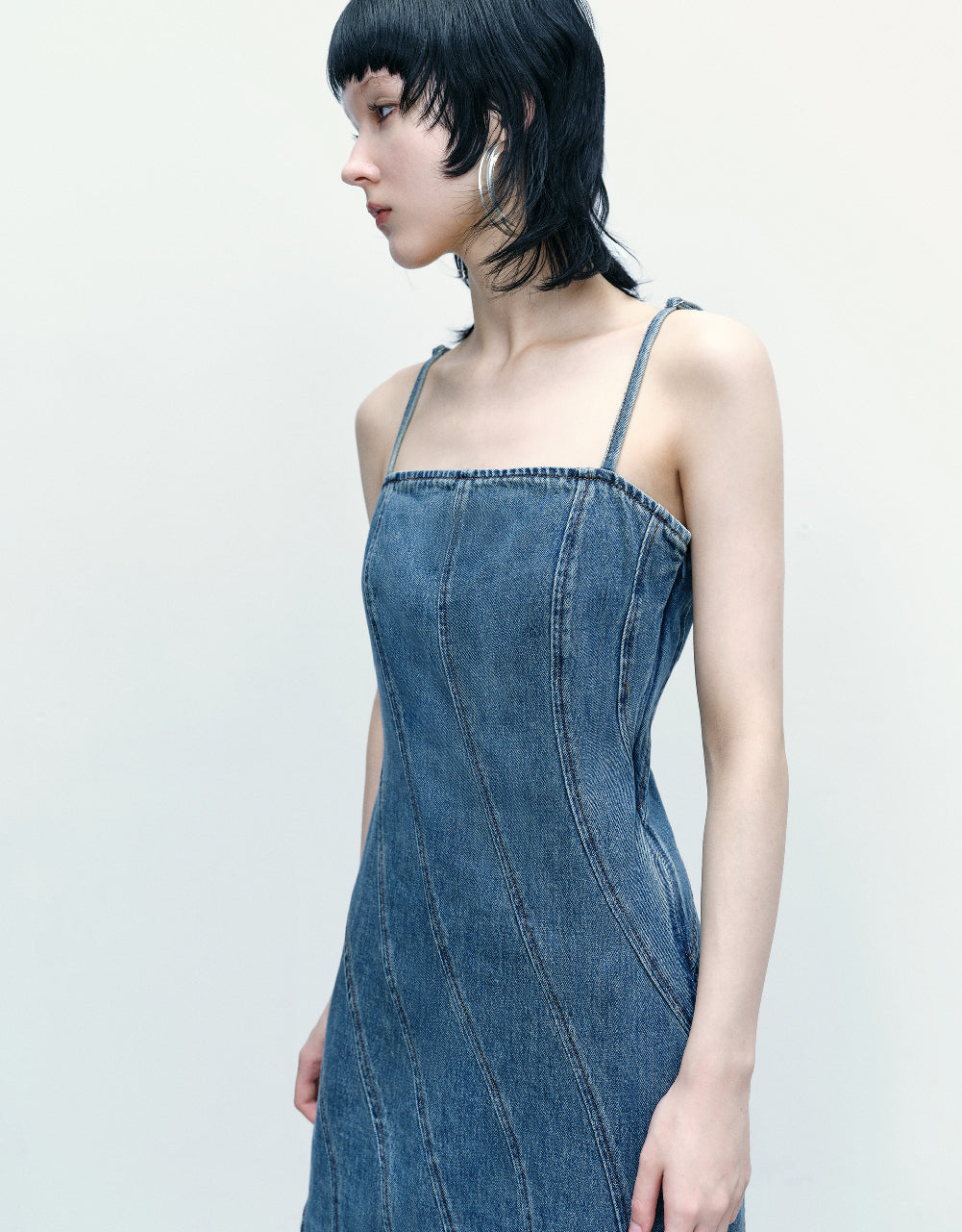 Cami Midi Denim Dress