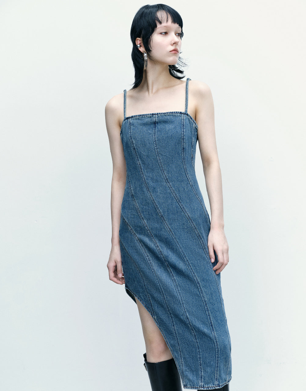 Cami Midi Denim Dress