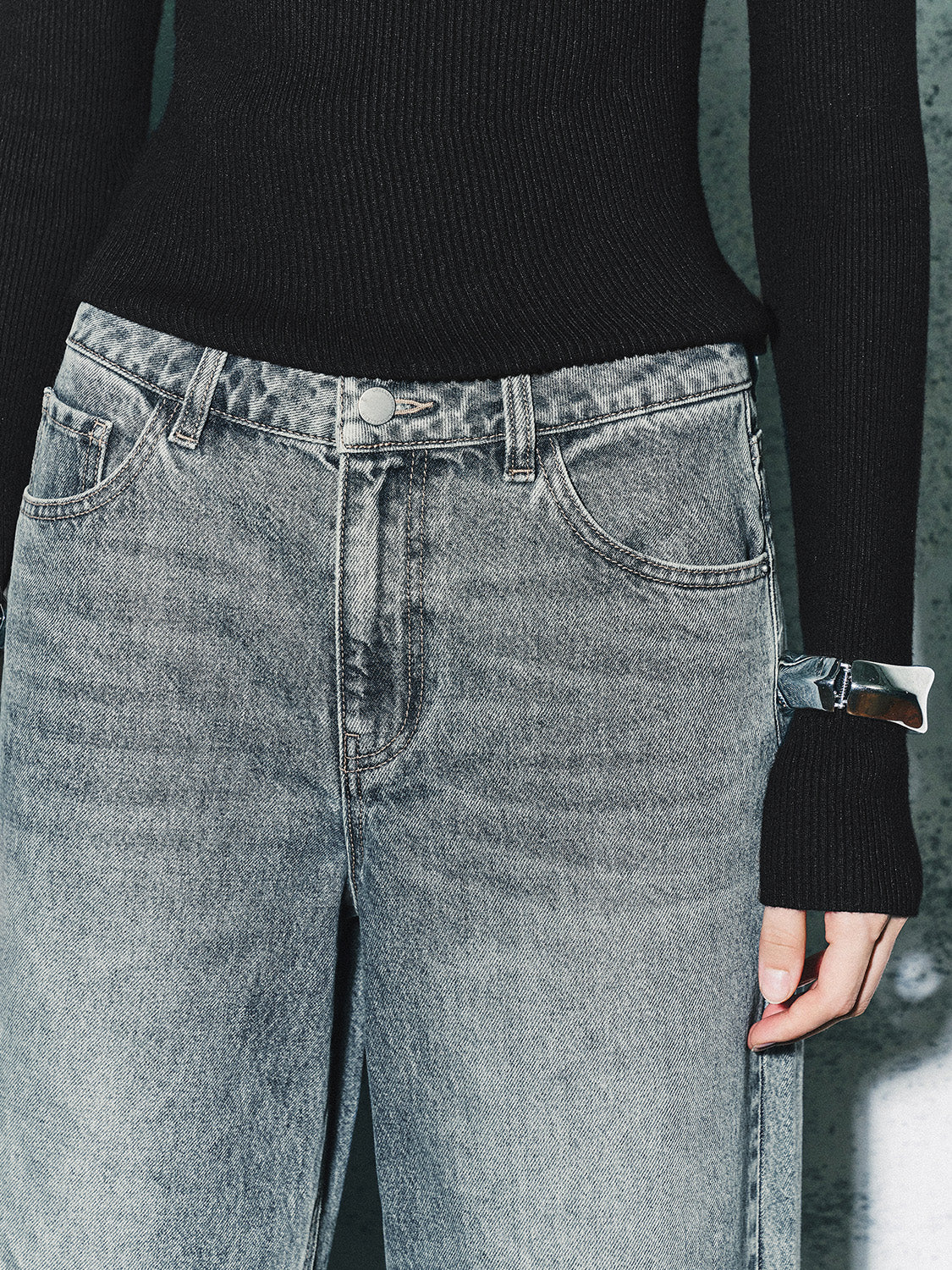 Straight Denim Jeans