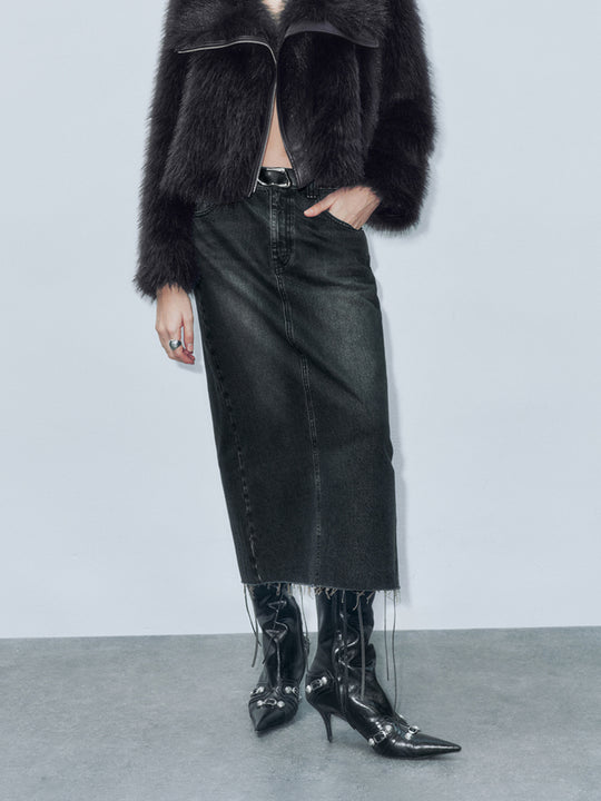 Regular Denim Skirts