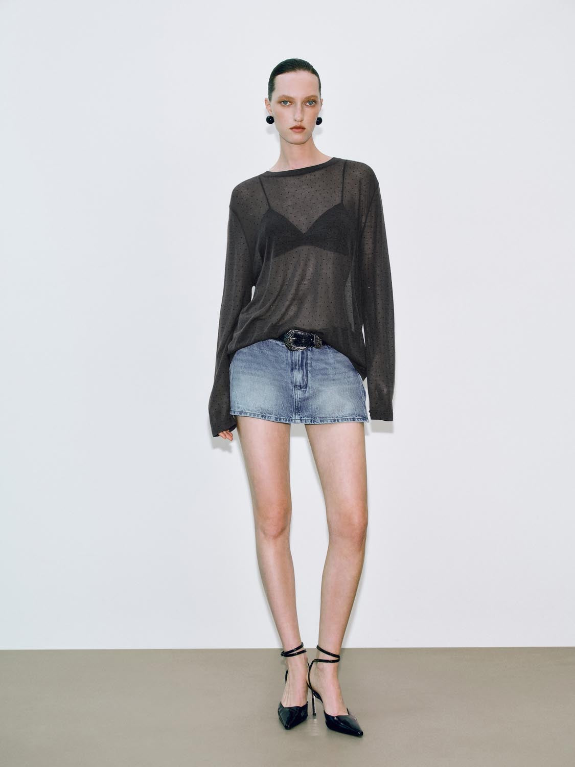 Denim Mini Skirts