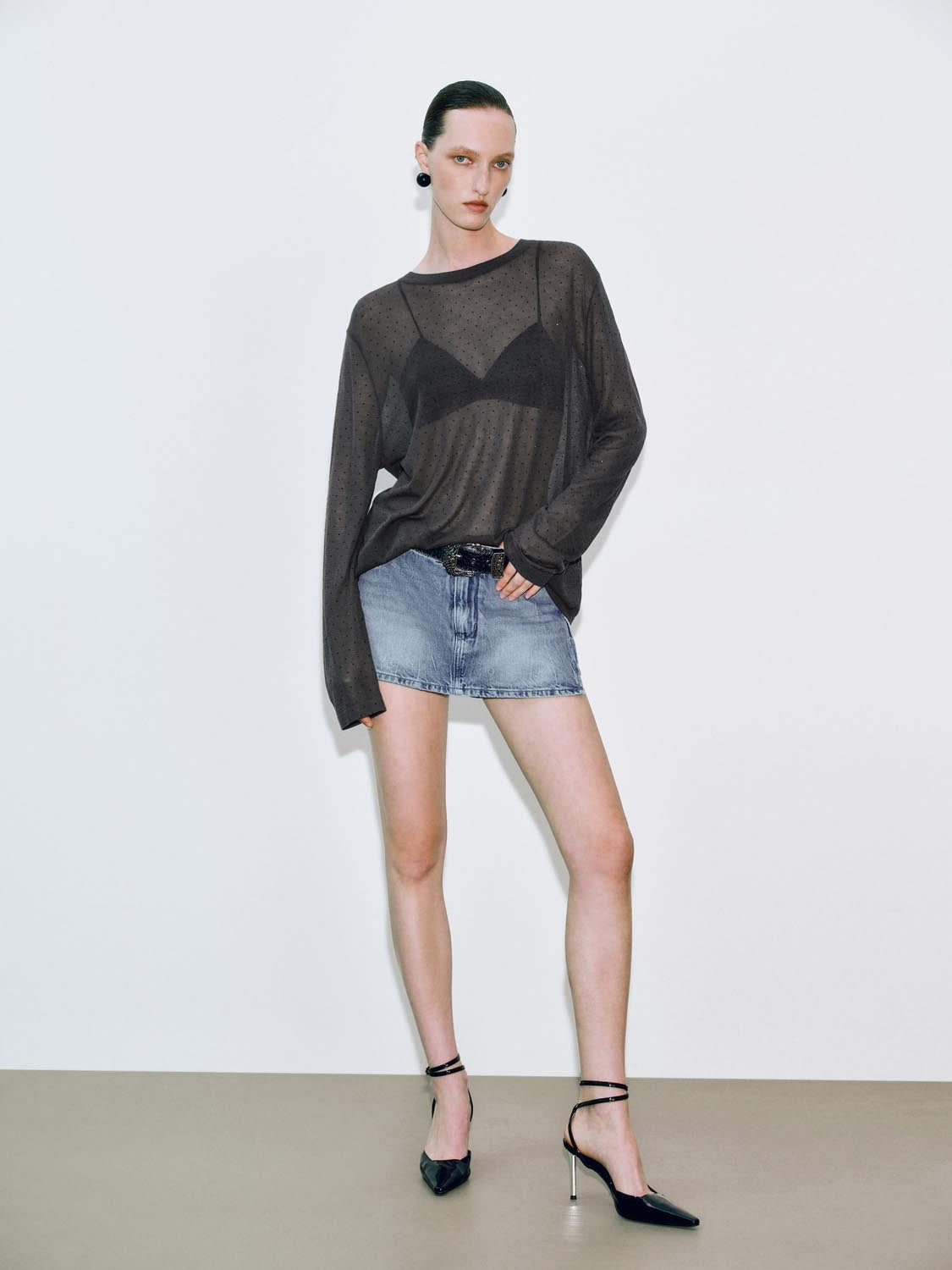 Denim Mini Skirts