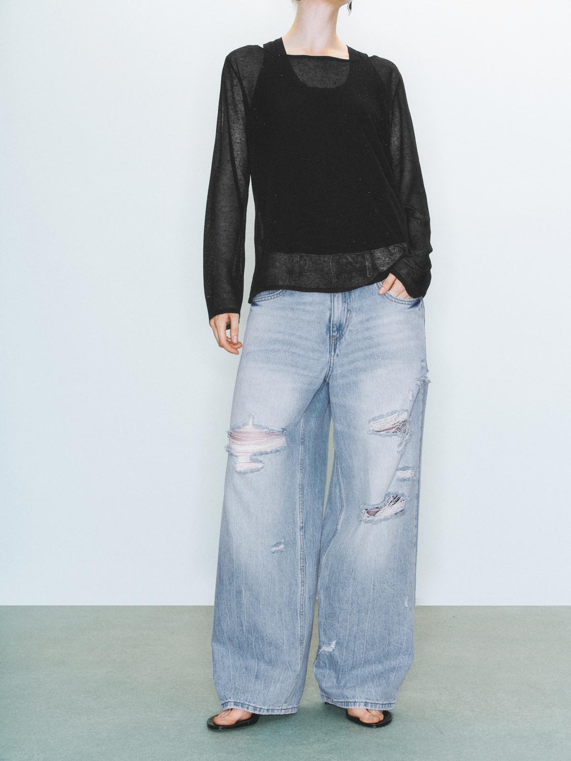 Ripped Denim Jeans