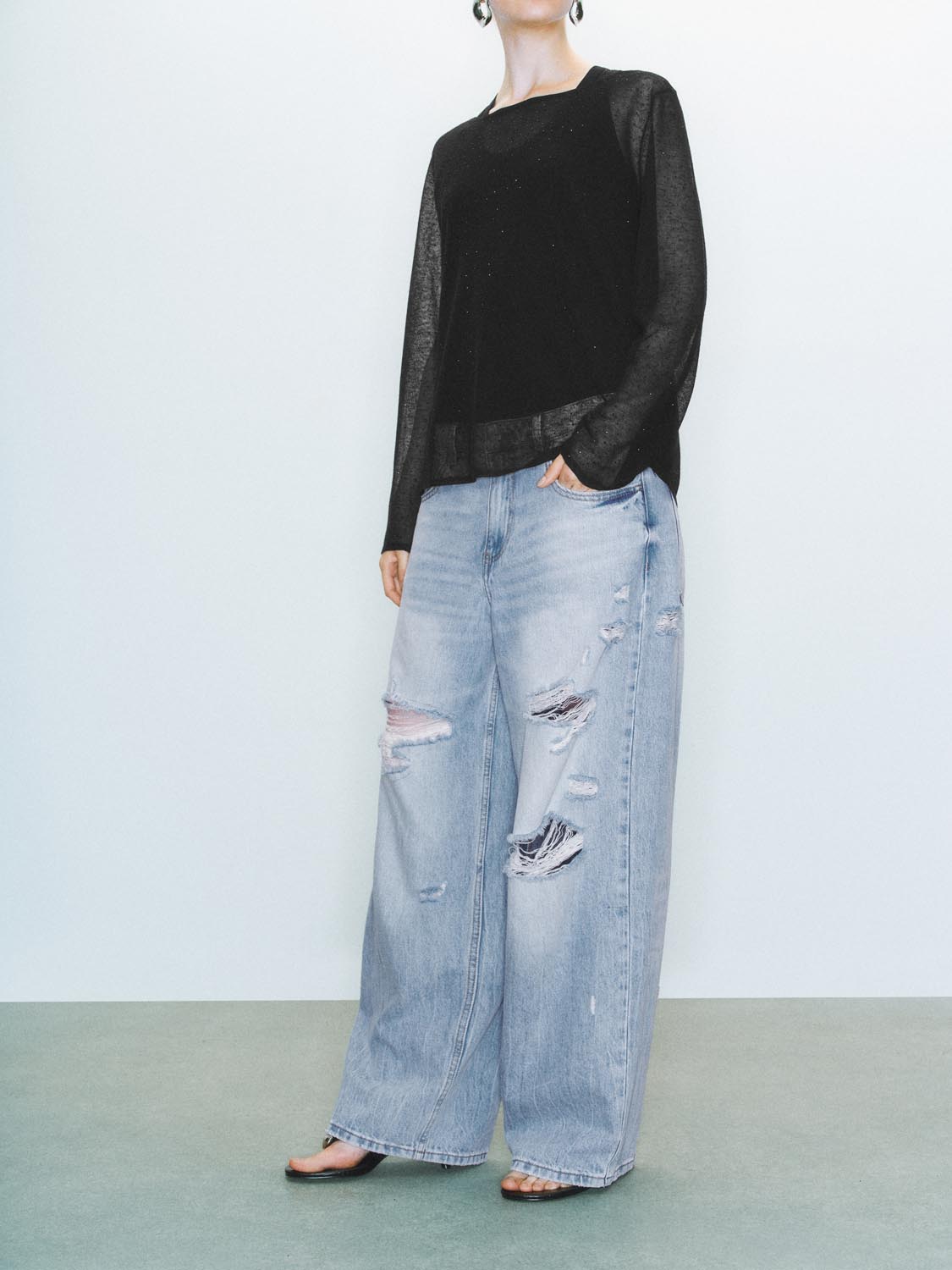 Ripped Denim Jeans