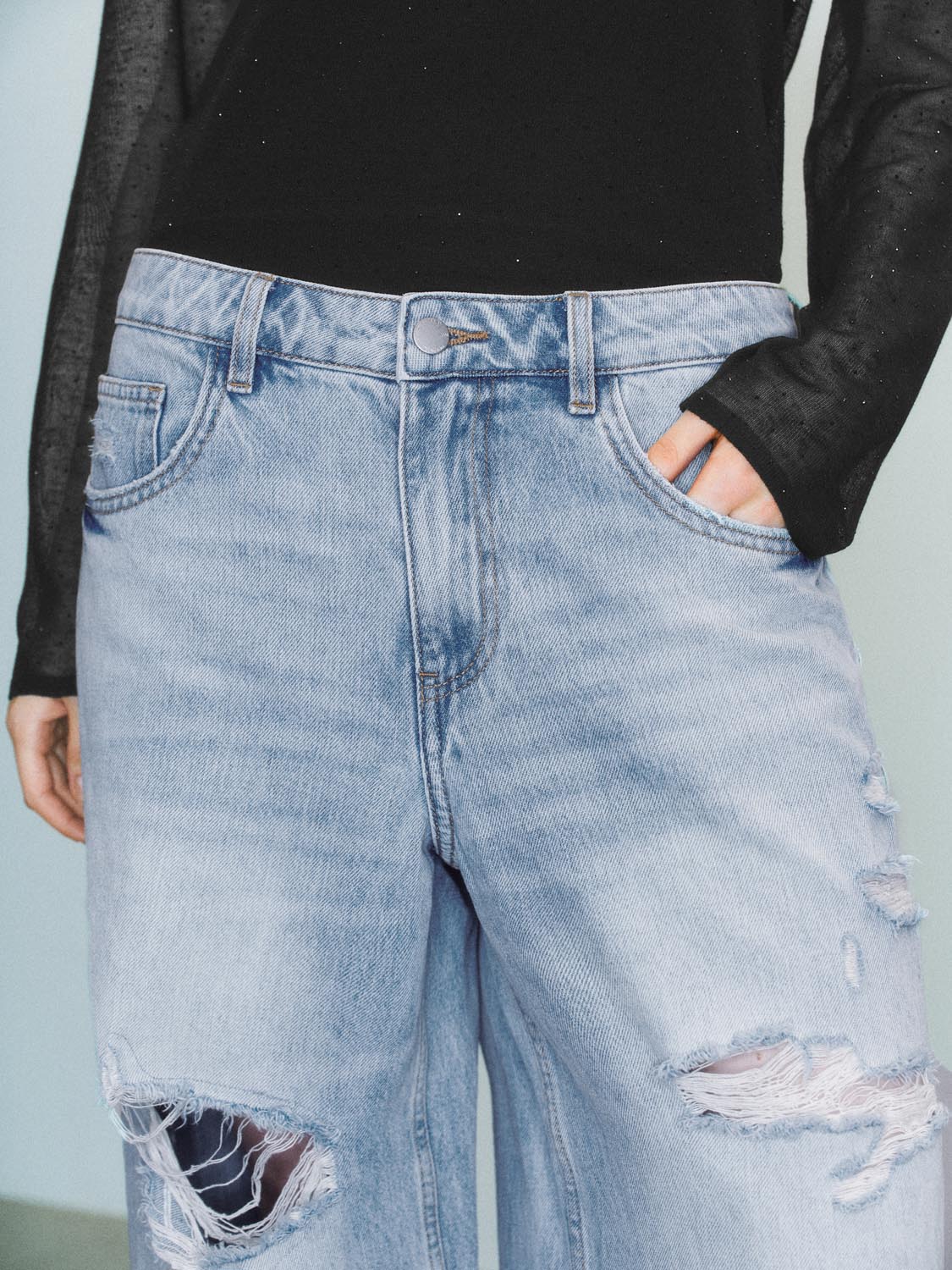 Ripped Denim Jeans