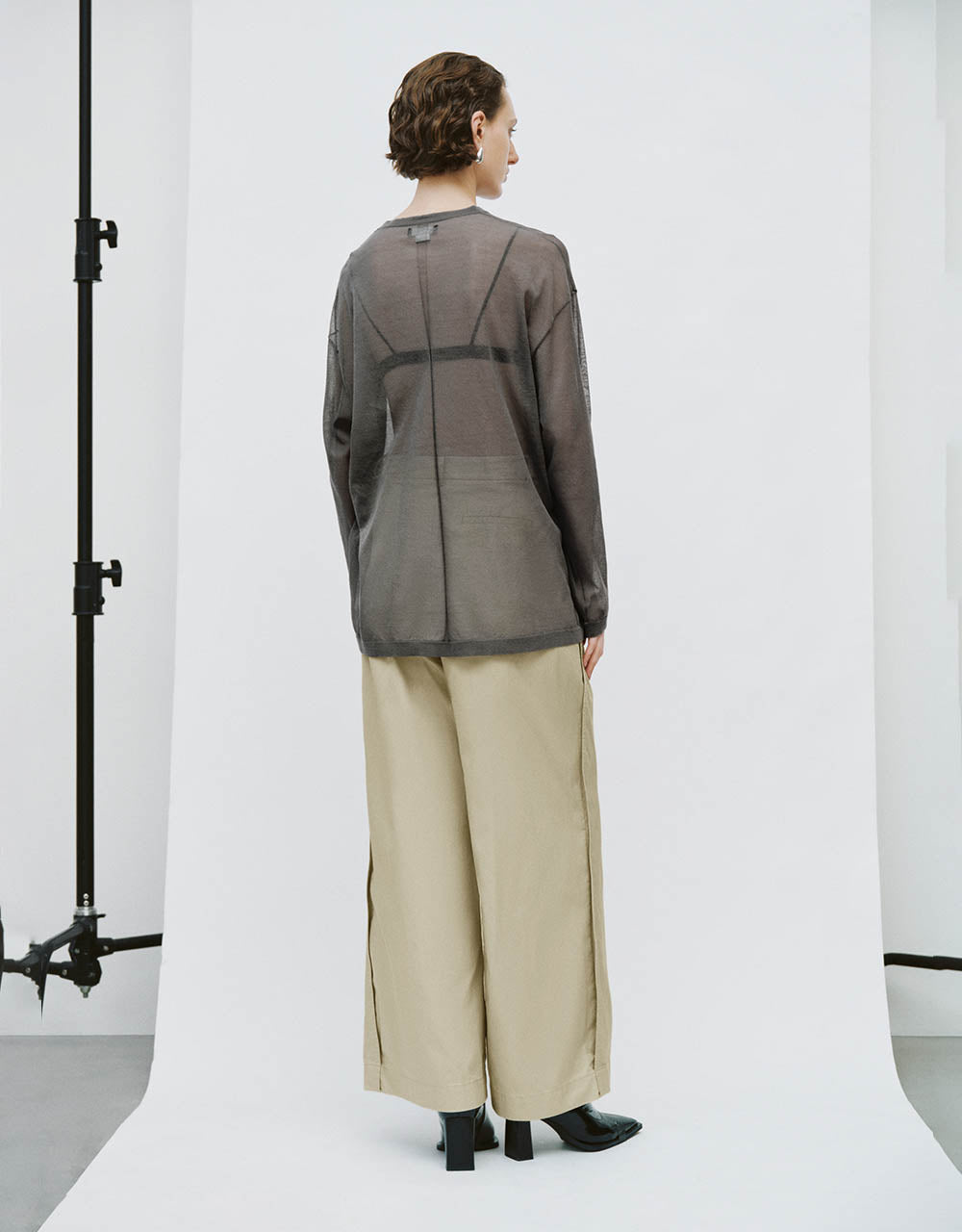 Crew Neck Knitted T-Shirt