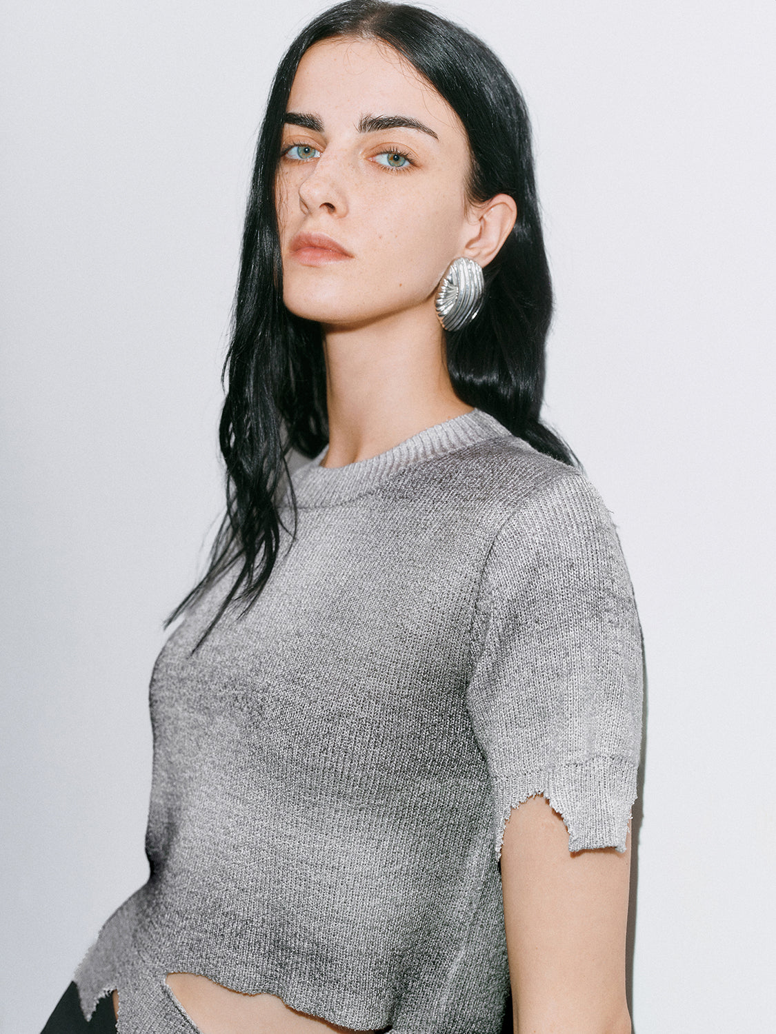 Ripped Knitted T-Shirts