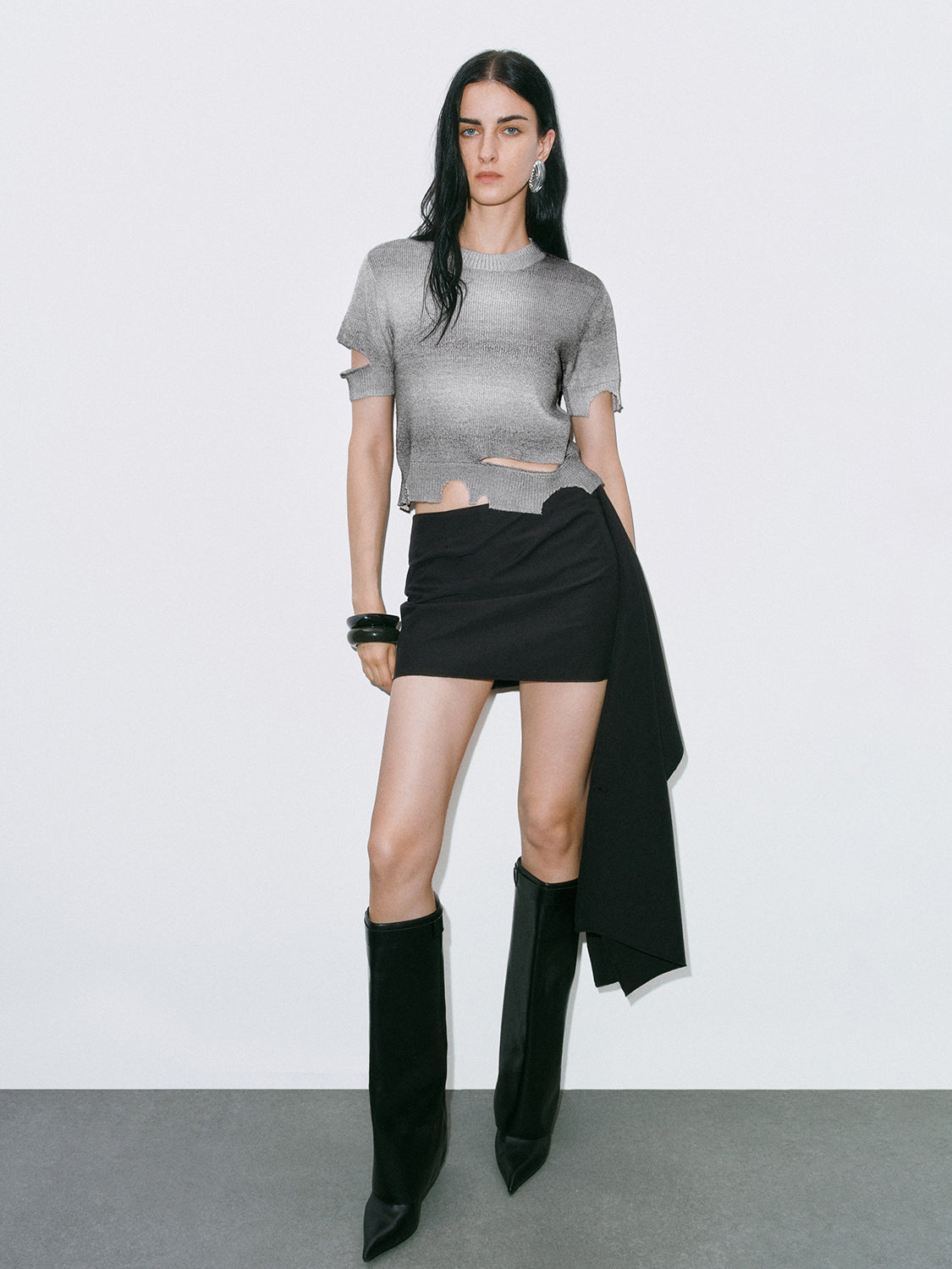 Ripped Knitted T-Shirts