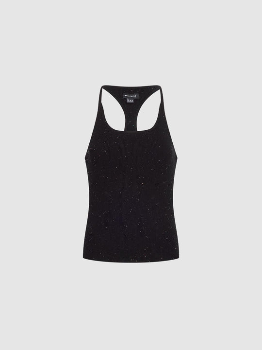 Strappy Scoop-Neck Knitted T-Shirts