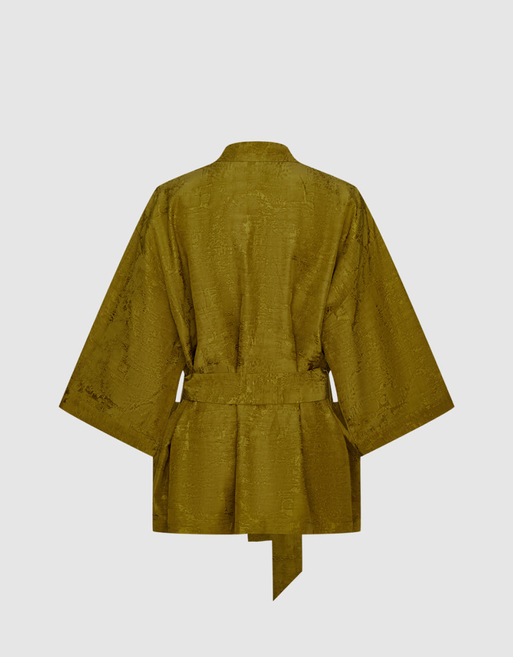 Open Front Jacket With Belt
