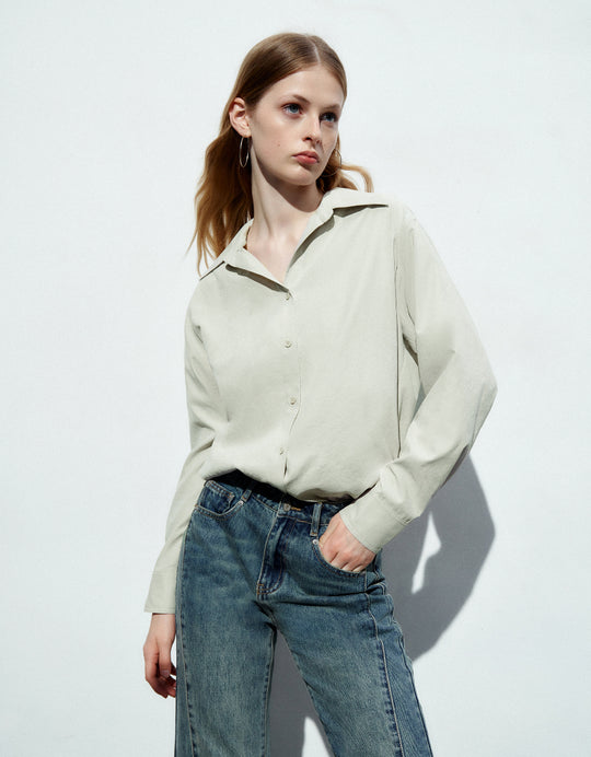 Button Up Straight Shirt
