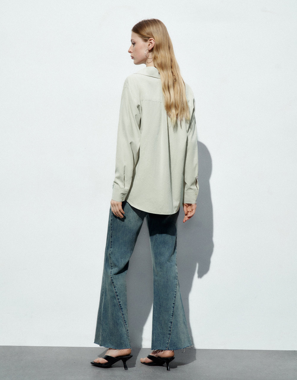 Button Up Straight Shirt