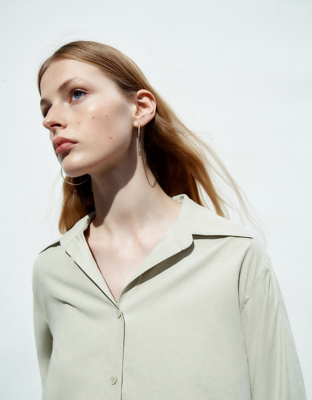 Button Up Straight Shirt