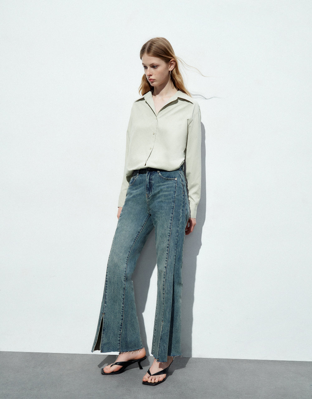 Button Up Straight Shirt