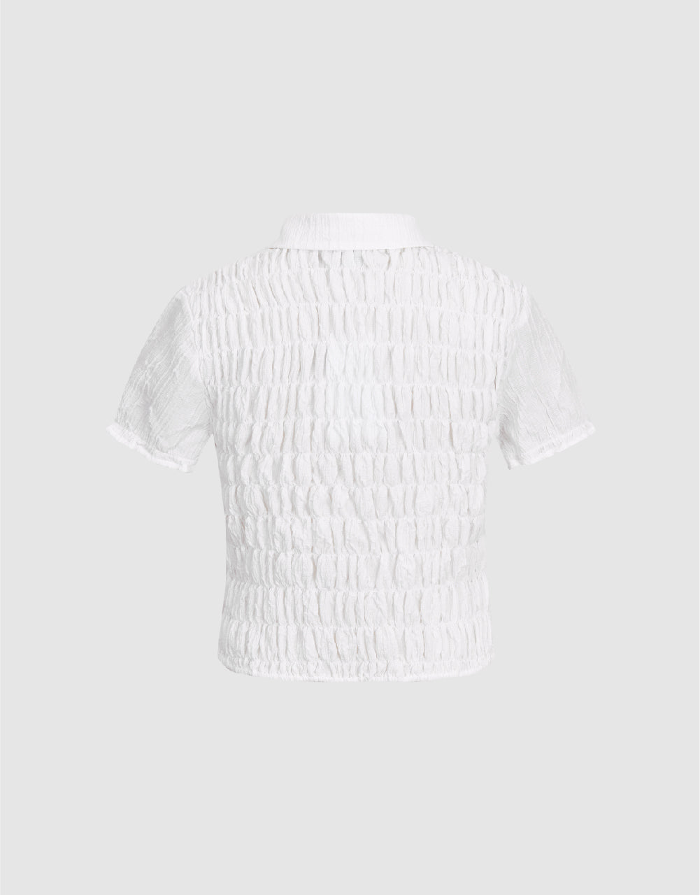 Shirred Skinny Shirt