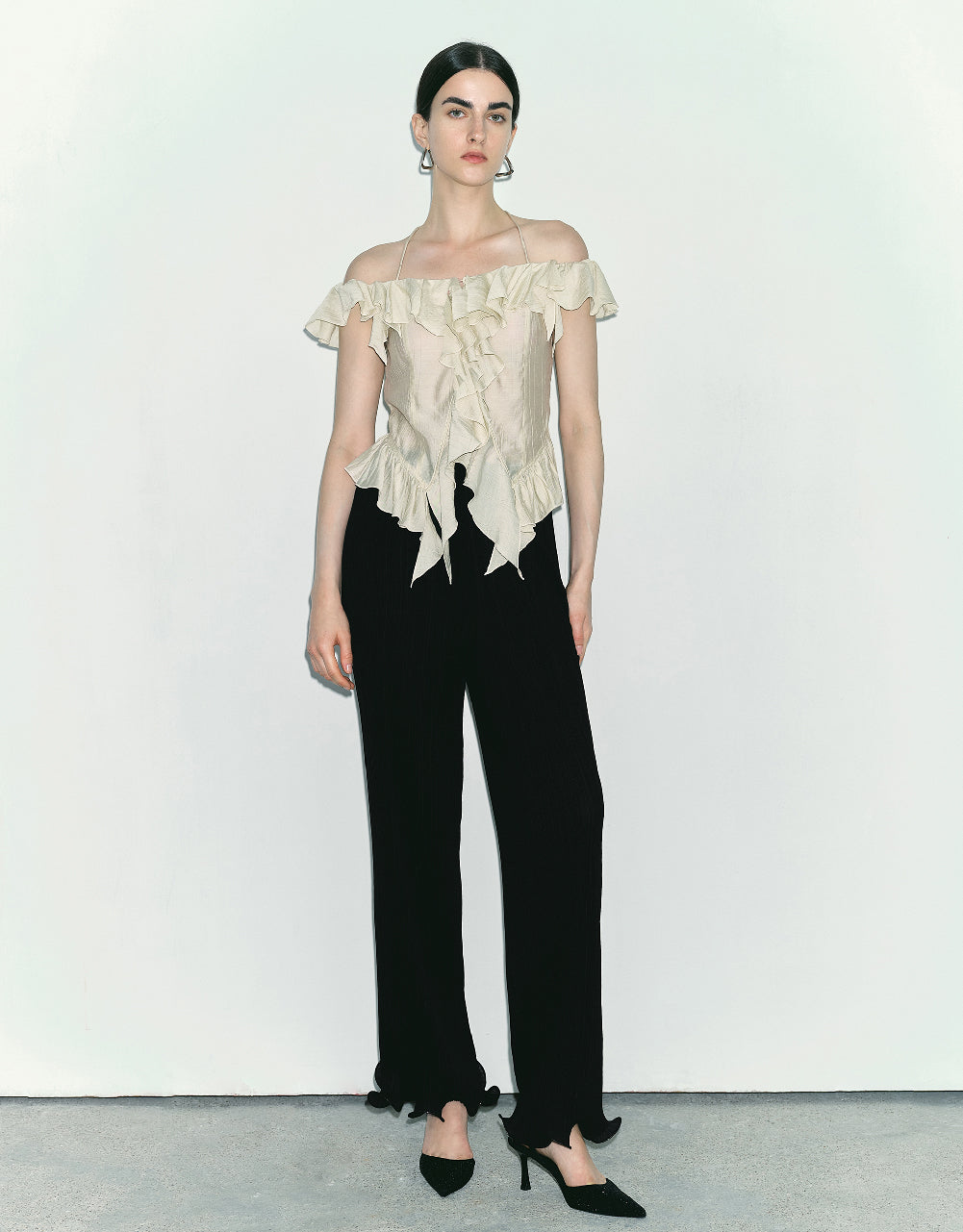 Ruffle Off-Shoulder Blouse