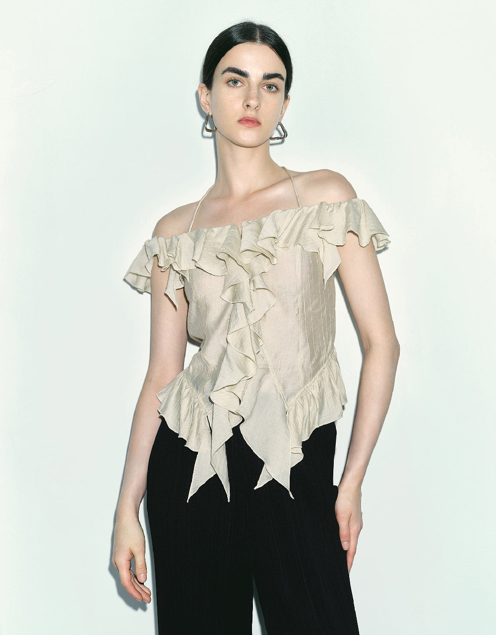 Ruffle Off-Shoulder Blouse