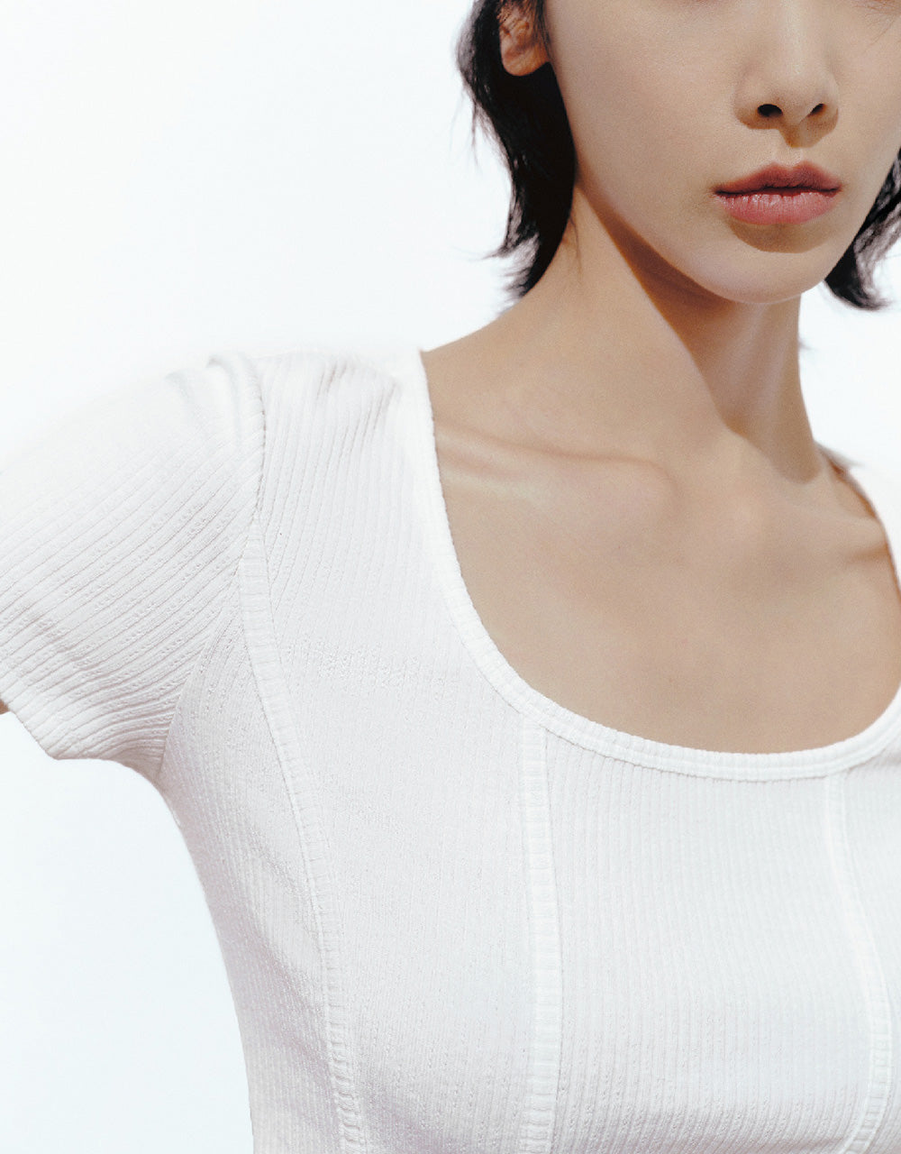 U Neck Skinny T-Shirt