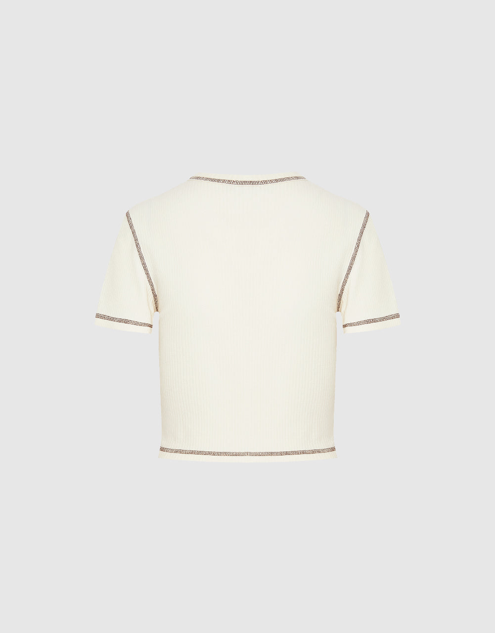 Crew Neck Skinny Graphic T-Shirt