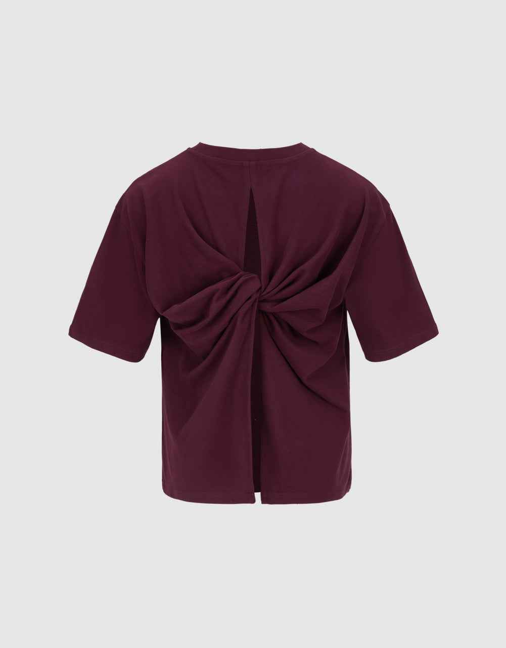Twist Back Crew Neck T-Shirt