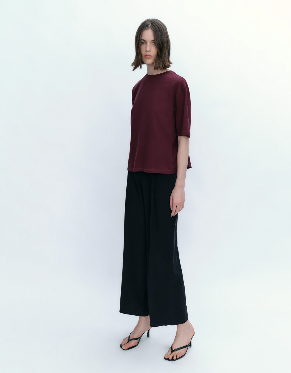 Twist Back Crew Neck T-Shirt
