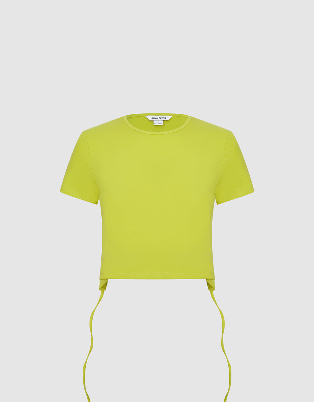 Crew Neck Skinny T-Shirt With Rope