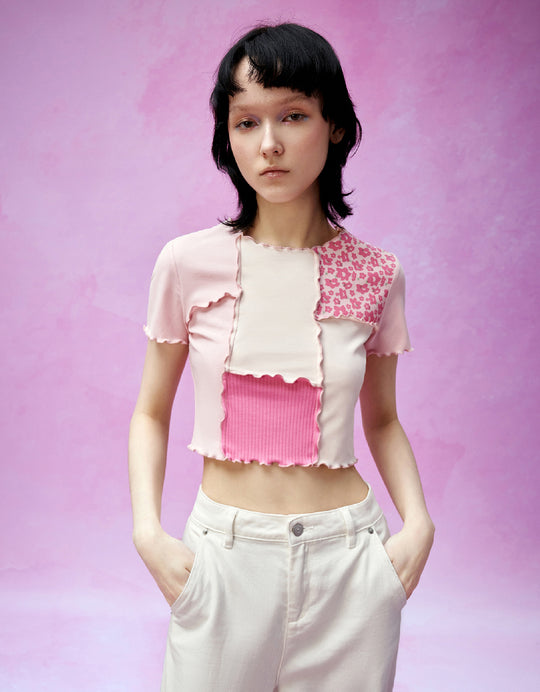 Color Blocks Skinny T-Shirt