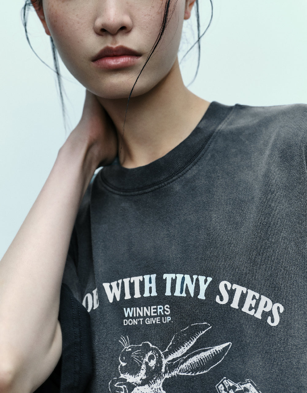 Bunny Graphic Oversized T-shirt