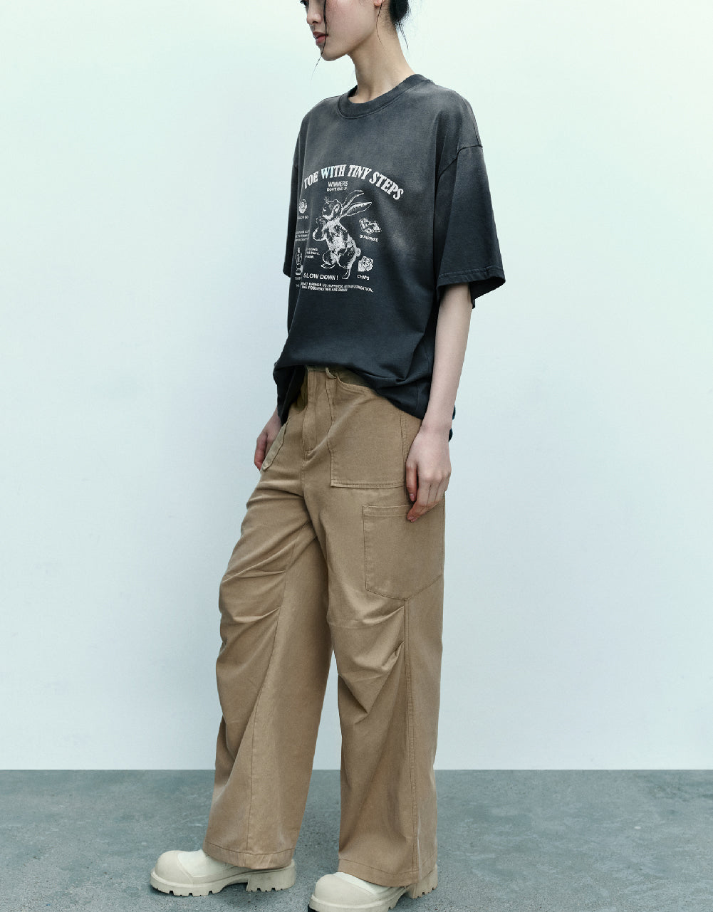 Bunny Graphic Oversized T-shirt