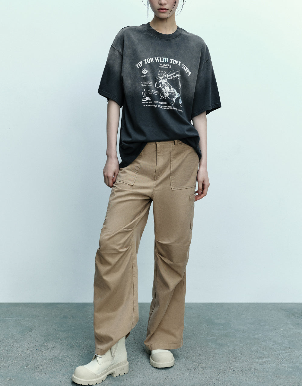 Bunny Graphic Oversized T-shirt