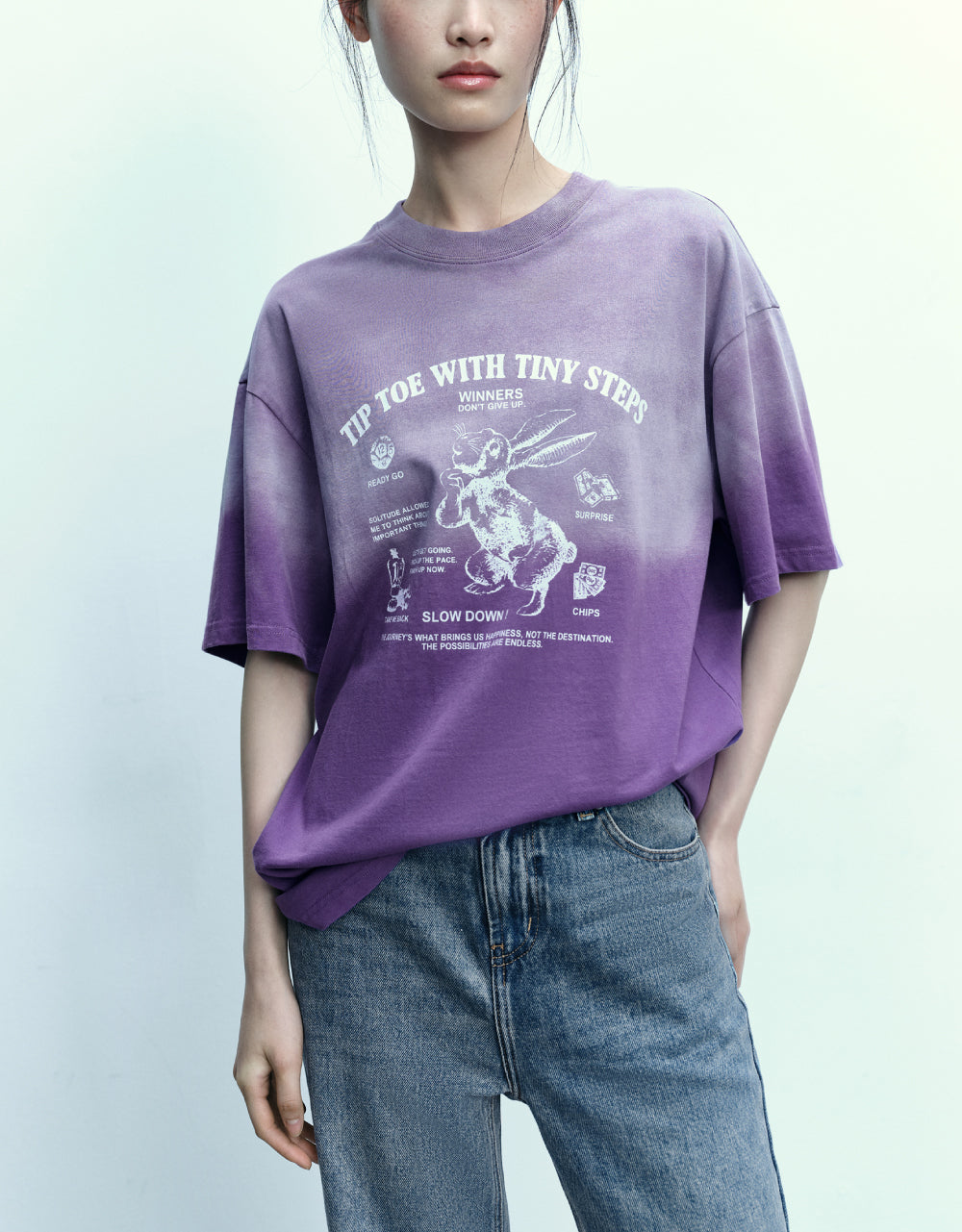 Bunny Graphic Oversized T-shirt
