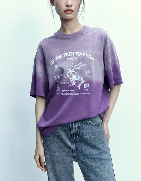 Bunny Graphic Oversized T-shirt
