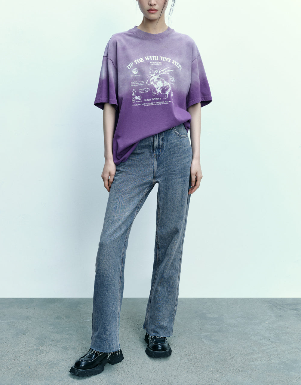 Bunny Graphic Oversized T-shirt