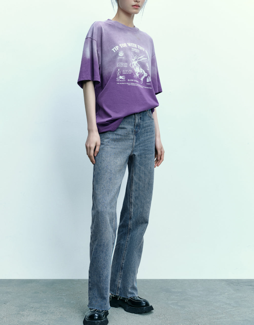 Bunny Graphic Oversized T-shirt