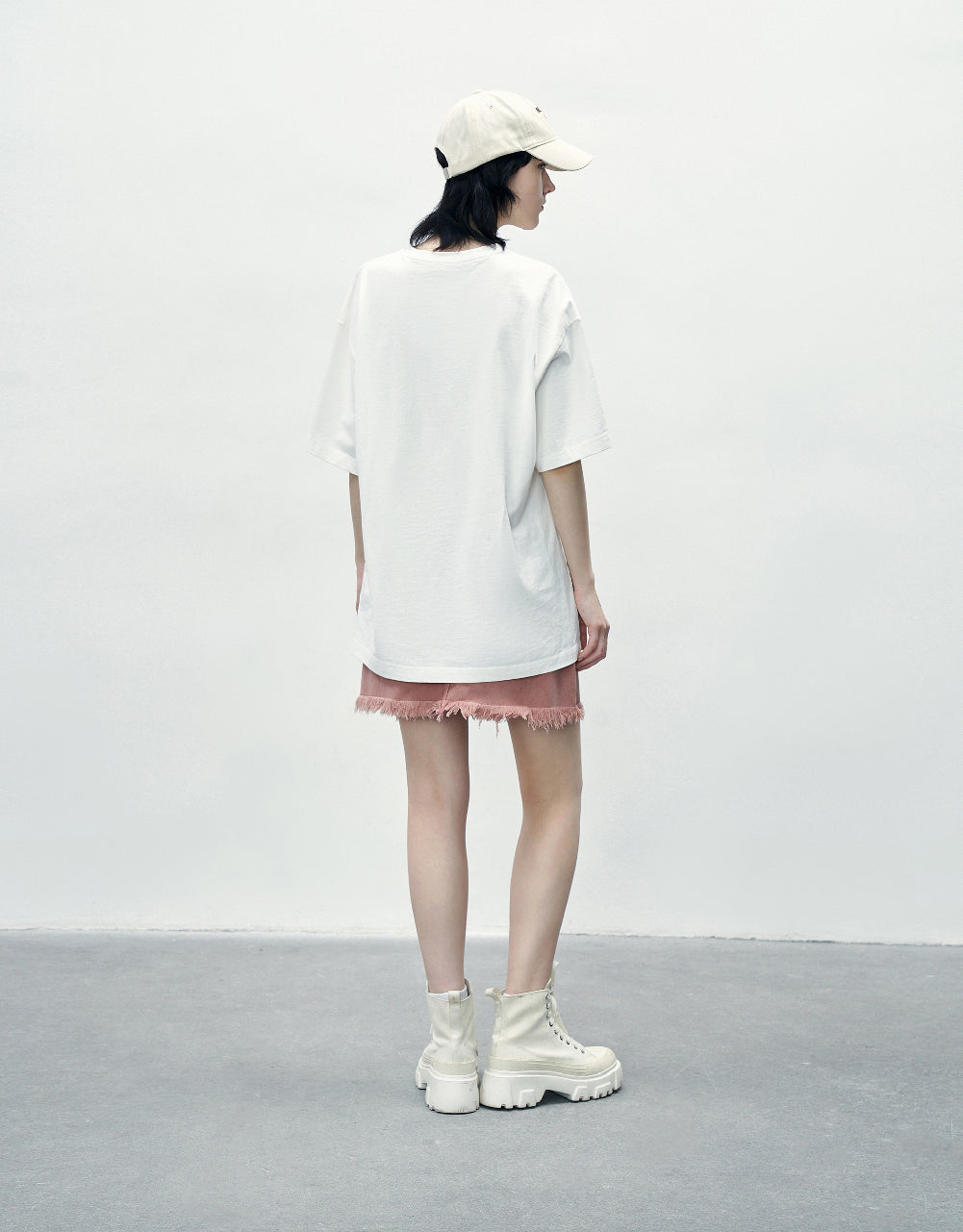 Moon Printed Straight T-Shirt