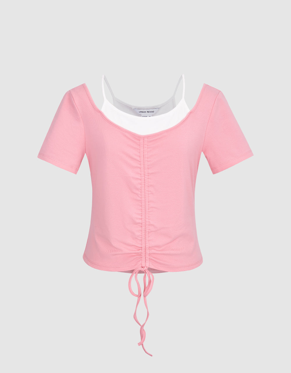 Lace Up Front Skinny T-Shirt
