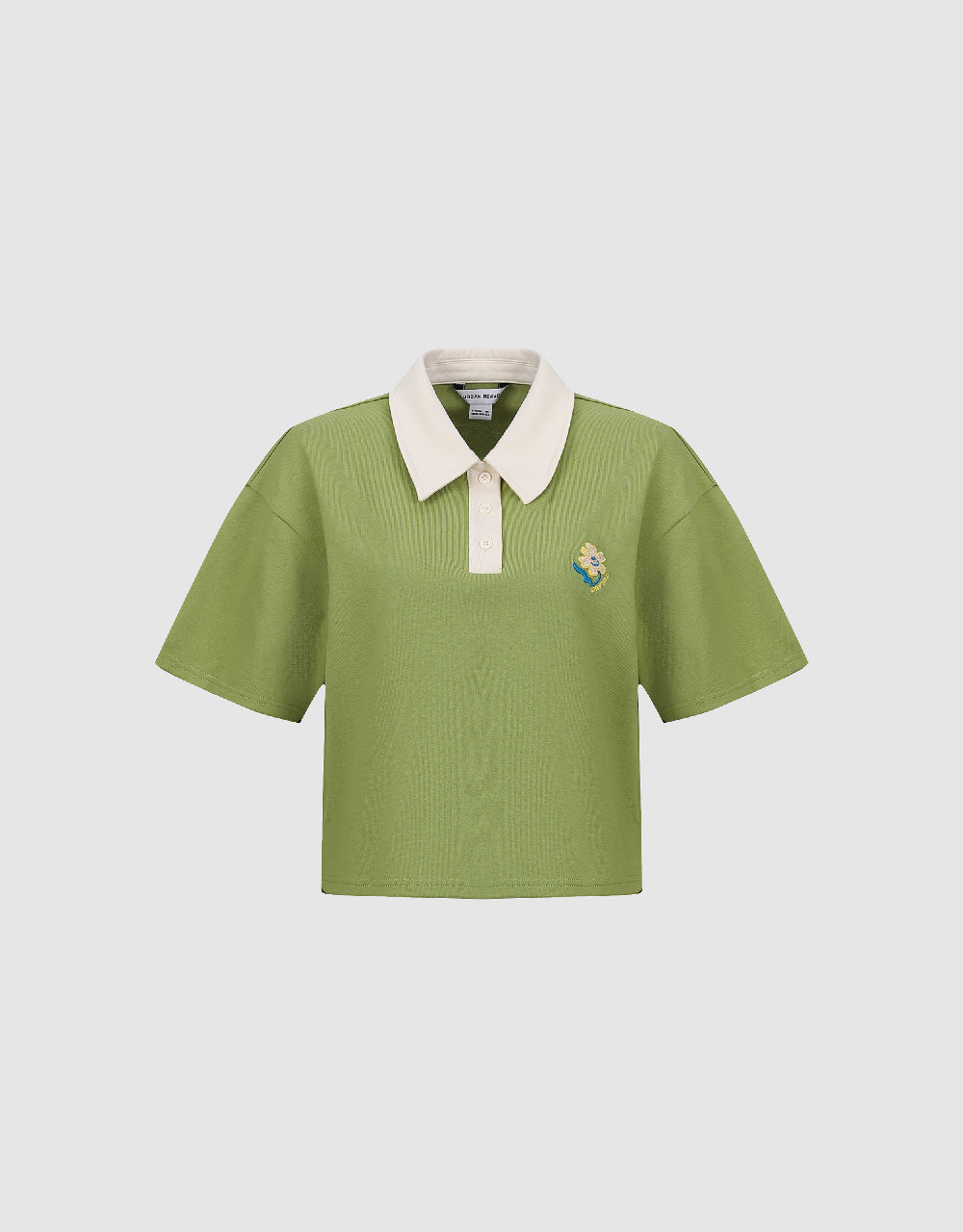 Embroidered Straight Polo T-Shirt