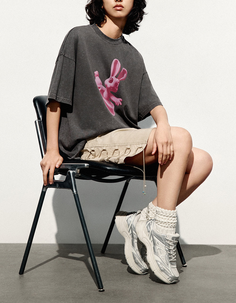 Bunny Printed Loose T-Shirt