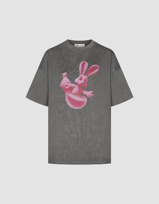 Bunny Printed Loose T-Shirt