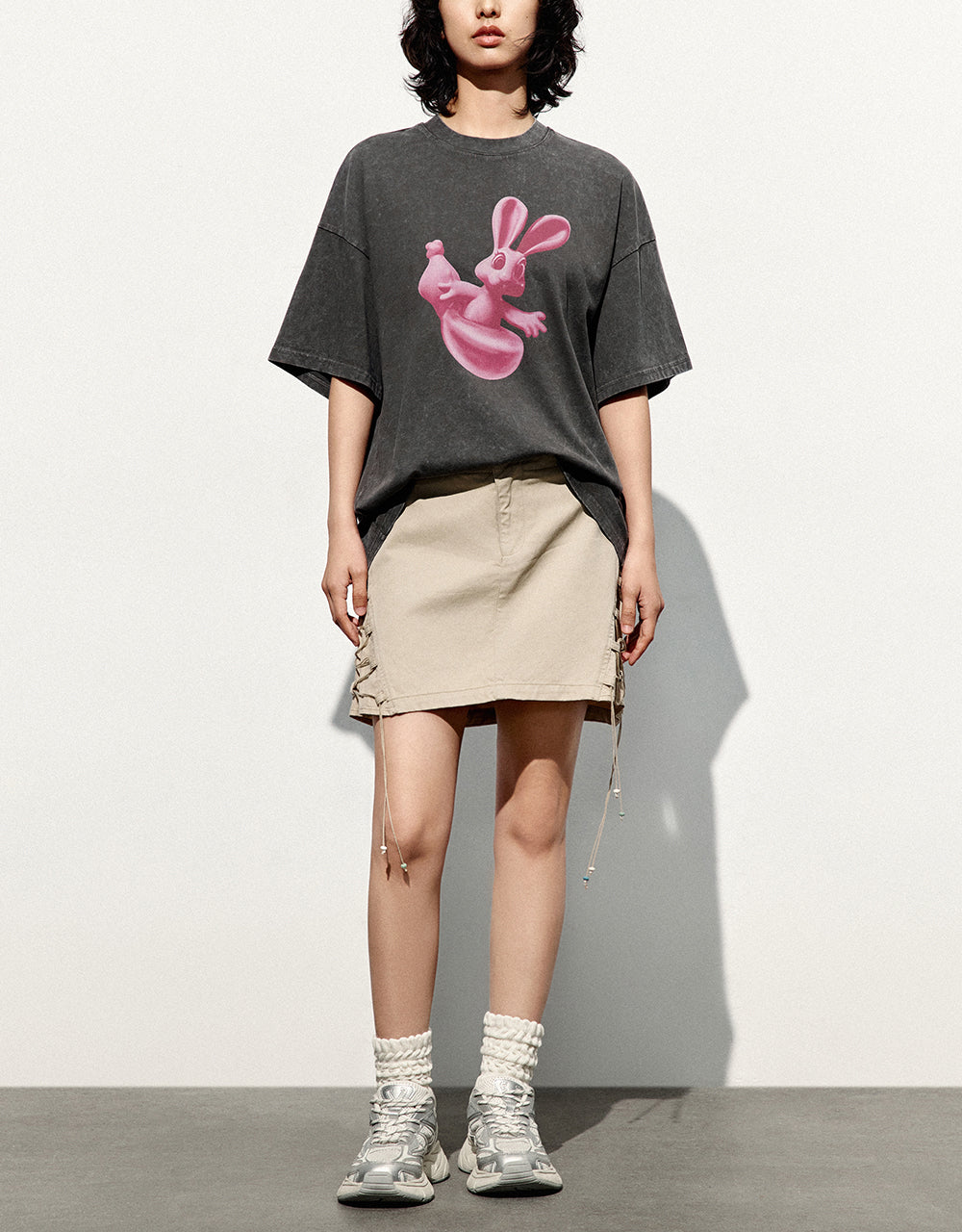 Bunny Printed Loose T-Shirt
