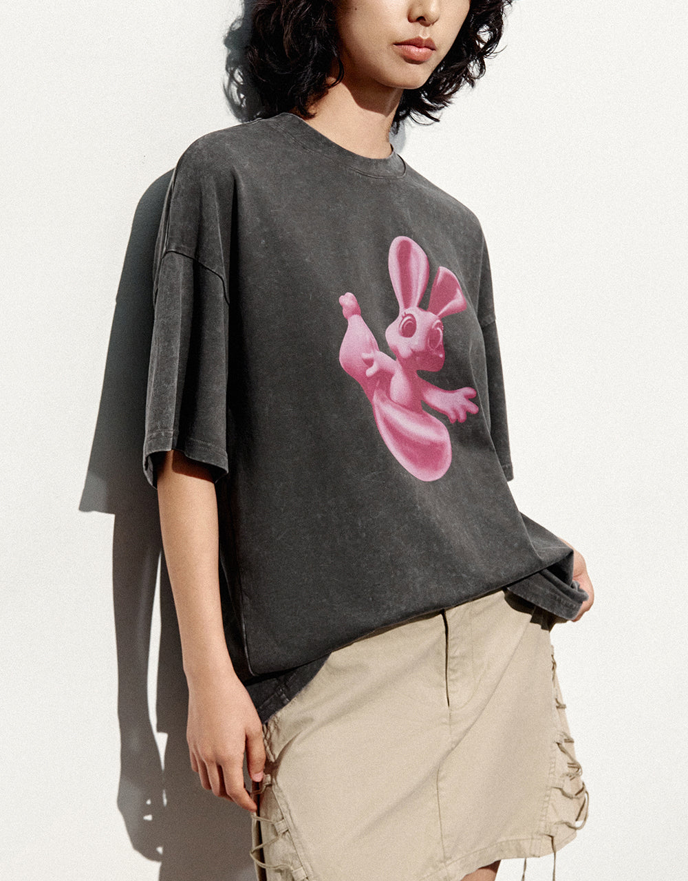 Bunny Printed Loose T-Shirt