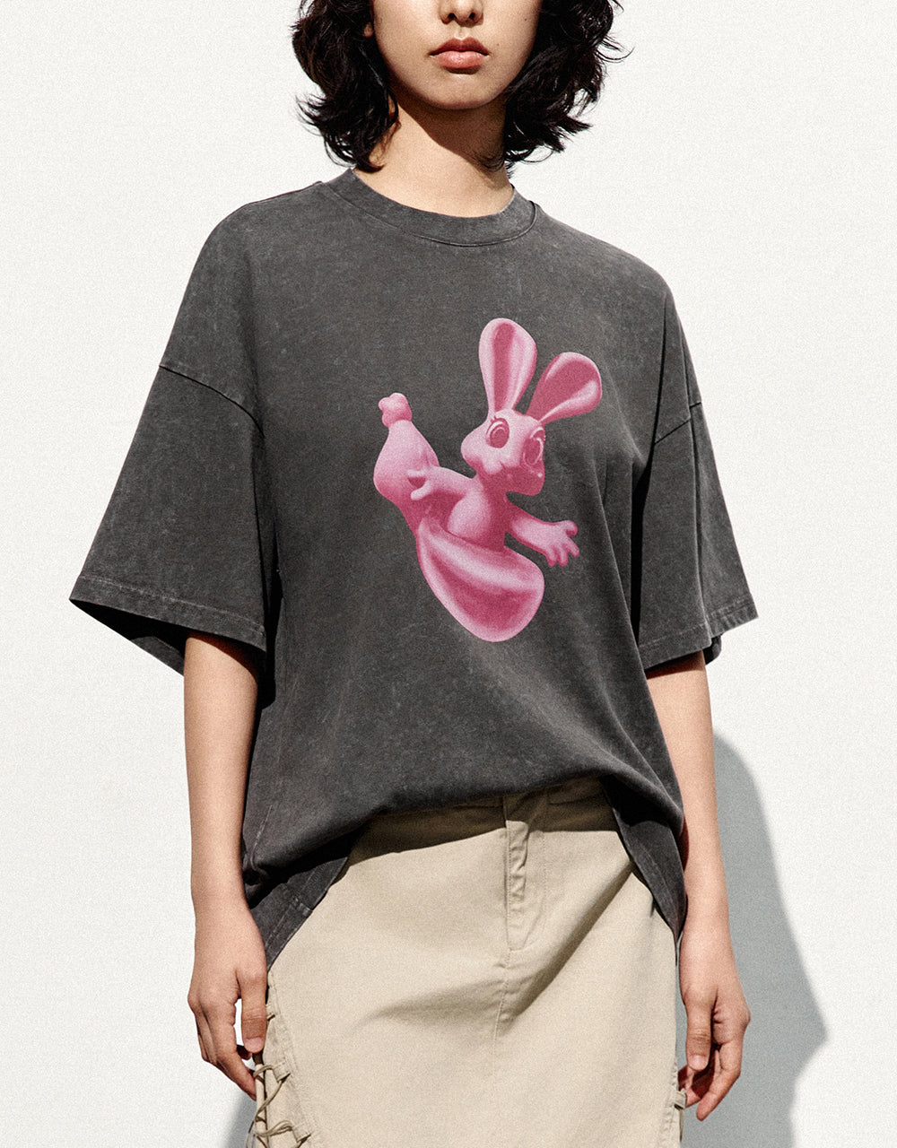 Bunny Printed Loose T-Shirt